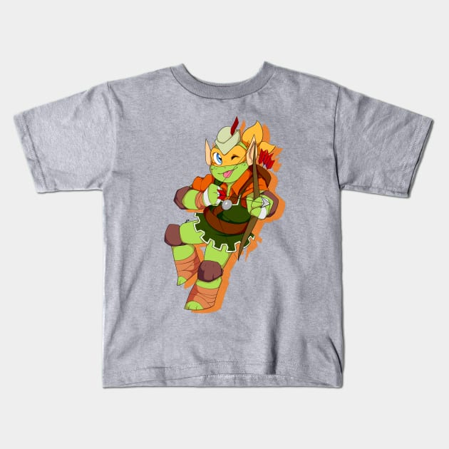 Mikey the Elven Thief Kids T-Shirt by Beansprout Doodles